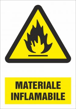 Indicator MATERIALE INFLAMABILE